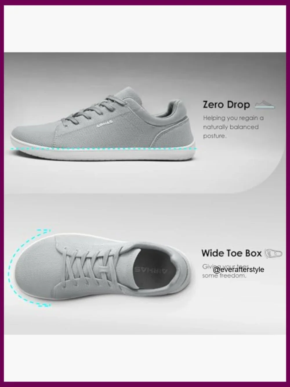 Lightweight Walking Shoes Wide Toe Box Flexible Zero Drop Sneakers